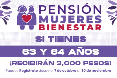 Pensión Bienestar de las Mujeres ¡Recibirán 3,000 pesos!